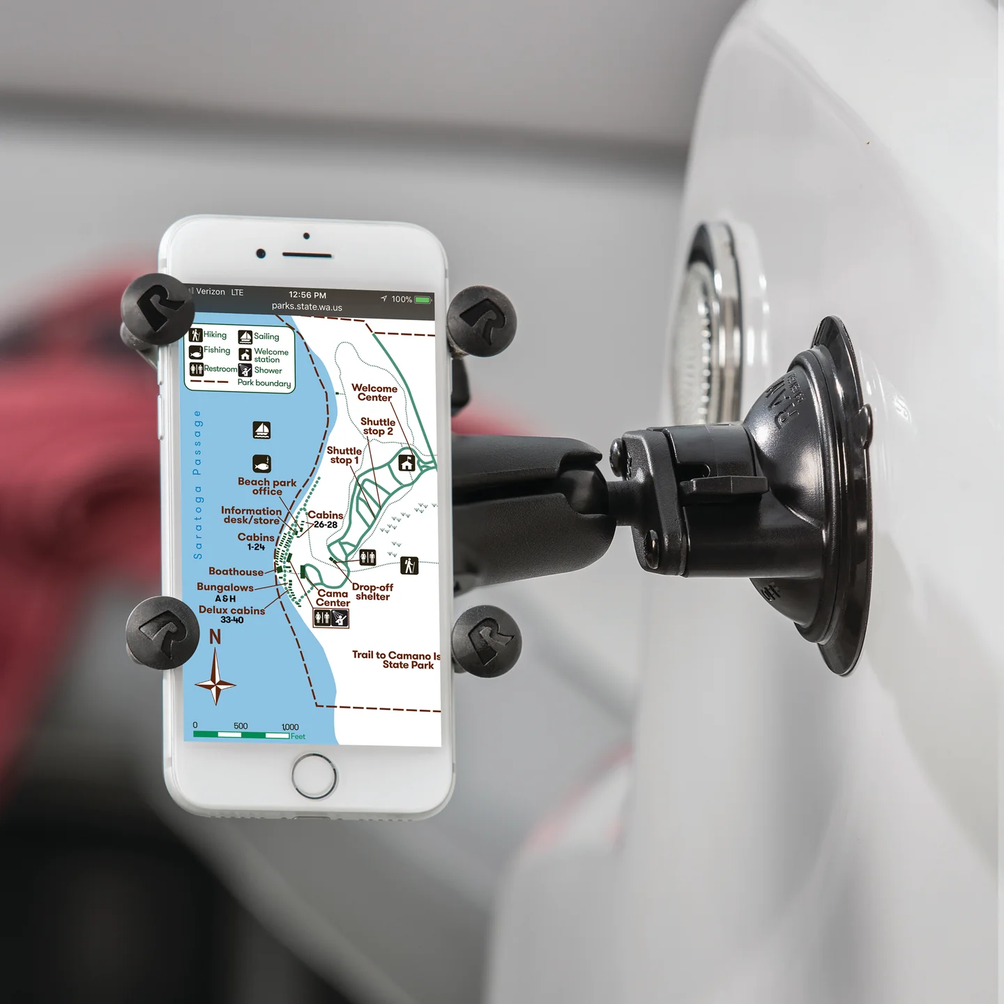 SOPORTE PARA TELEFONO RAM X GRIP CON VENTOSA RAM TWIST LOCK RAM MOUNT
 