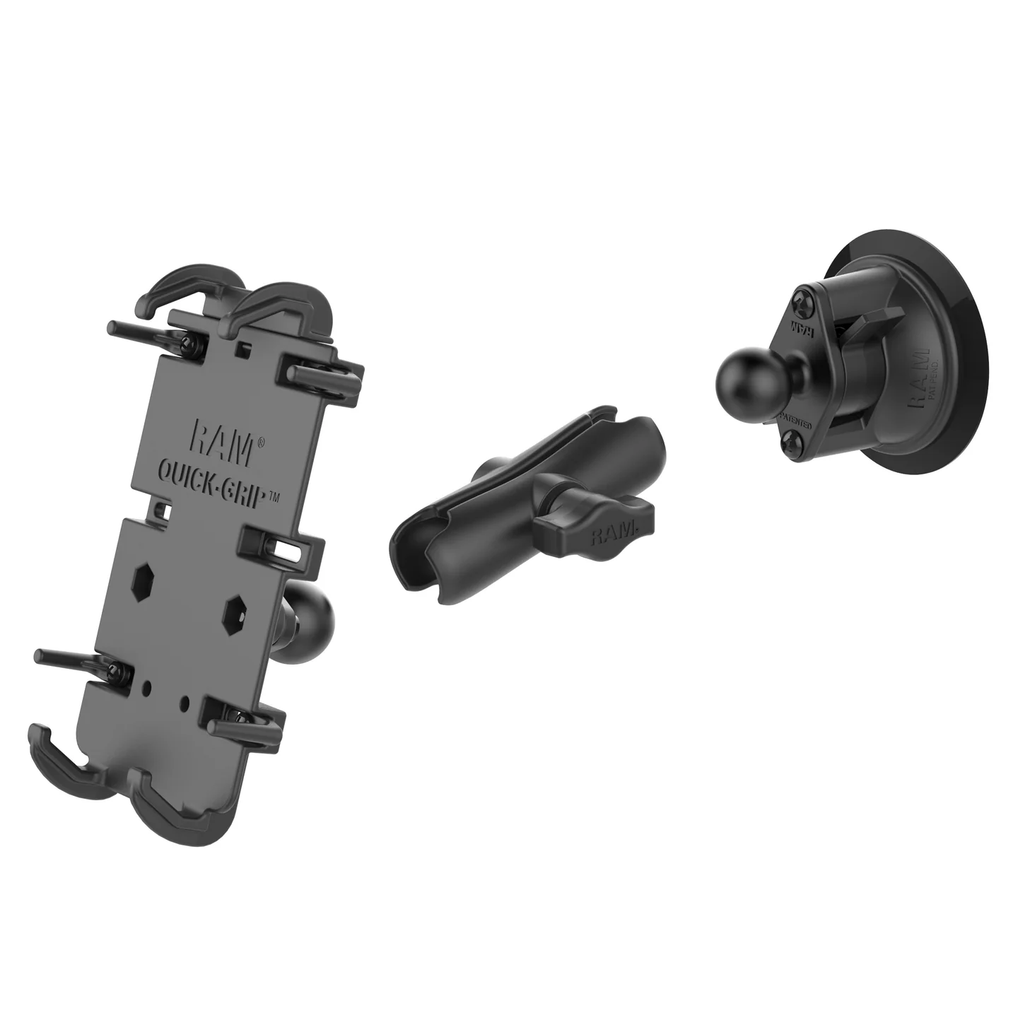 SOPORTE PARA TELEFONO QUICK GRIP XL CON VENTOSA RAM TWIST LOCK RAM MOUNT
