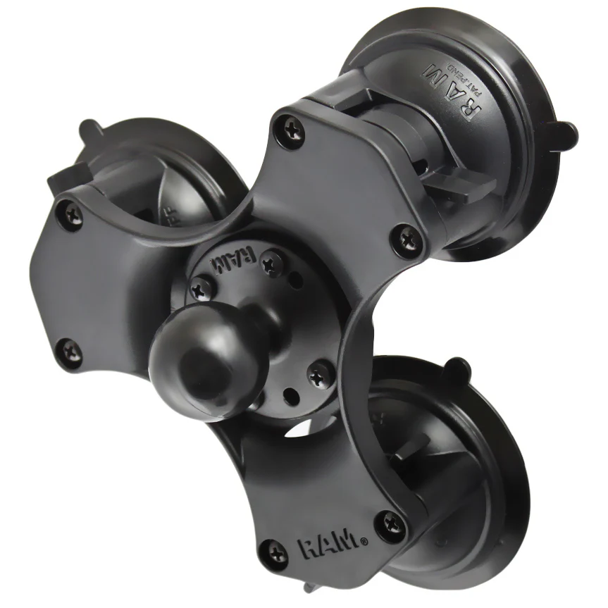 [RAP-365-224-1U] Bloqueo Giratorio Base de bola de triple ventosa - tamaño C                                           Ram Mounts
               